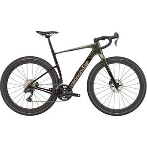 gravelbike cannondale topstone carbon ltd shimano grx di2 12v 700 mm bruin groen