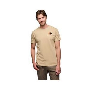 black diamond faded beige t shirt