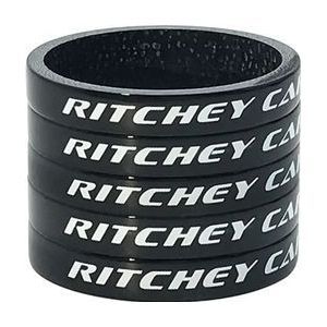 ritchey glossy carbon headset spacers black x5