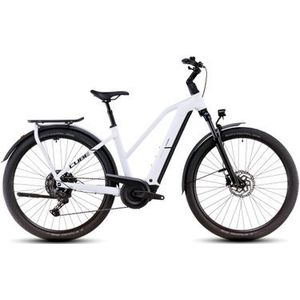 cube kathmandu hybrid one 800 trapeze elektrische hybride fiets shimano cues 10s 800 wh 700 mm polar white blue 2025