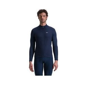 Santini - Pure Long Sleeve Jersey - Blauw - Thermische Trui