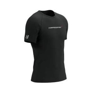 compressport training logo short sleeve jersey zwart