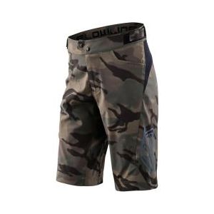 troy lee designs kids flowline shell spray camo army shorts
