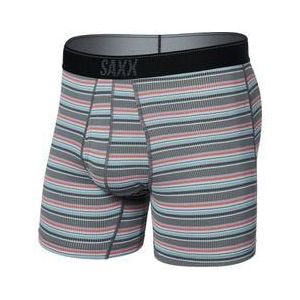 boxer saxx quest quick dry mesh brief  field stripe  charcoal