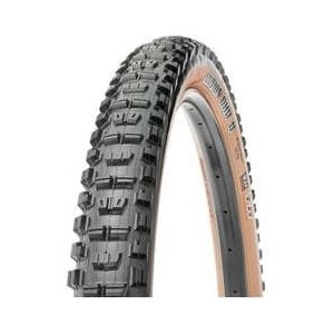 maxxis minion dhr ii 29 29  tubeless ready soft wide trail  wt  exo protection dual compound sidewalls brown tan wall