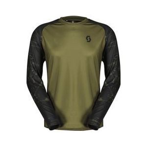 heren scott trail storm trui met lange mouwen groen zwart