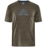 craft adv trail wool khaki short sleeve t shirt