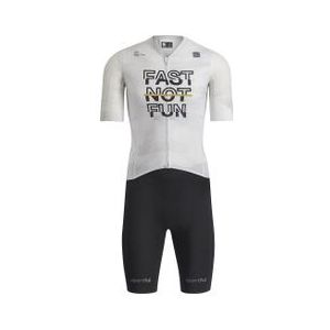 heren fietspak sportful fast not fun zwart wit