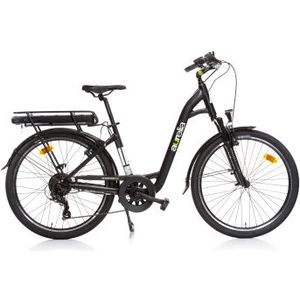 aurelia e bike city 28  shimano 7s 250 wh zwart groen