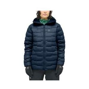 women s haglofs roc flash down hood blue