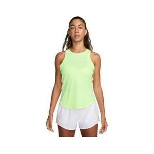 nike dri fit tempo tank geel