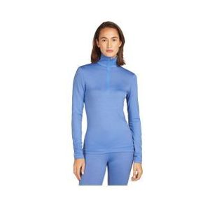 icebreaker women s 1 2 zip merino 200 oasis blue baselayer