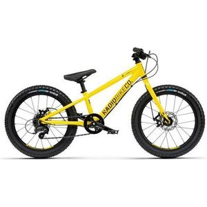 radio bikes zuma kids mountainbike 20  microshift 7v geel 6  10 jaar