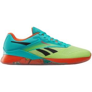 reebok nano x4 cross training schoenen blauw groen oranje