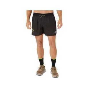 asics fujitrail short zwart heren