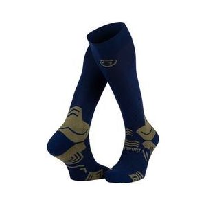 bv sport trek gr compression navy khaki trekking socks