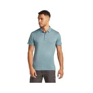 icebreaker merino 150 tech lite 3 korte mouw polo blauw