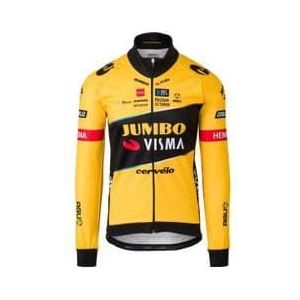 agu replica team jumbo visma thermisch jasje geel zwart