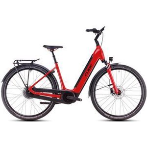 cube supreme hybrid comfort pro 625 elektrische elektrische stadsfiets enviolo city 625 wh 26  vuurrood 2025
