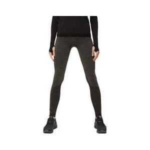 compressport women s winter run long tights black