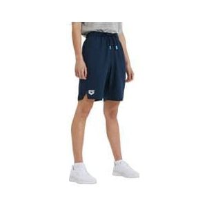 unisex arena team paneel shorts blauw