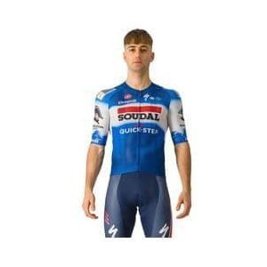 castelli climber s 4 0 soudal quick step 2024 short sleeve jersey blue