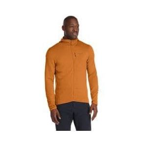 rab ascendor light orange long sleeve fleece jacket