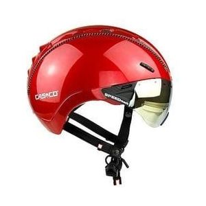 casco roadster plus city helm met helder rood vizier