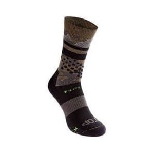 paar inov 8 f lite crew sock black khaki unisex