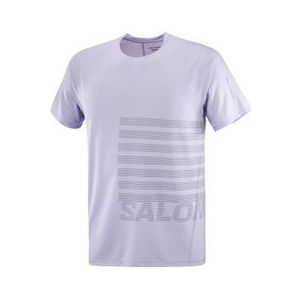 salomon sense aero graphic blue grey heren jersey met korte mouwen