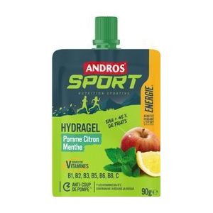 andros sport hydragel energy gel appel munt 90g