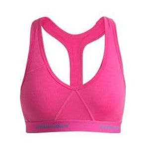 icebreaker women s merino sprite pink bra