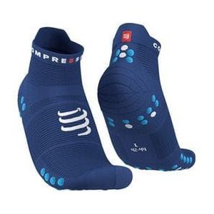 paar compressport pro racing socks v4 0 run low blue