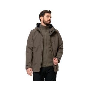 jack wolfskin altenberg 3 in 1 jacket grijs