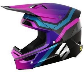 Shot - Race Tracer - Helm - Paars - Chrome