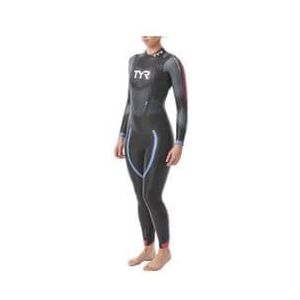 tyr hurricane cat 3 vrouwen triathlon wetsuit zwart rood blauw