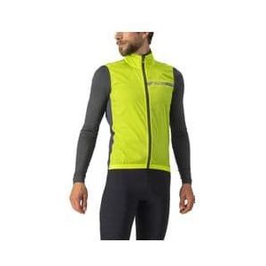 castelli squadra stretch vest yellow grey