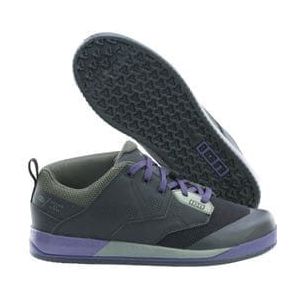 ion scrub amp purple black flat pedal shoes