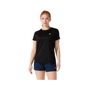 asics core run black women s short sleeve jersey