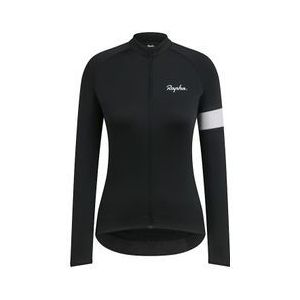 rapha core long sleeve jersey zwart  wit