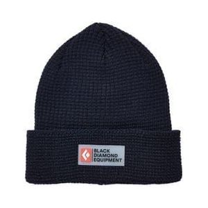 black diamond double waffle dark blue beanie