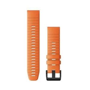 garmin quickfit 22 mm silicone polsband ember orange