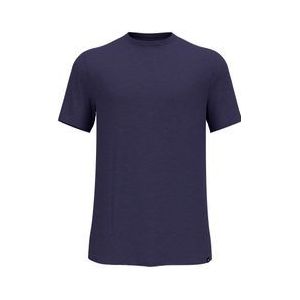 odlo merino tencel effen korte mouw technisch t shirt paars