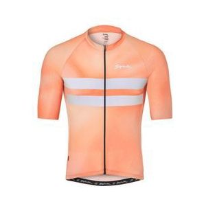 spiuk top ten orange short sleeve jersey