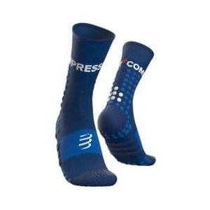 compressport ultra trail sokken blauw