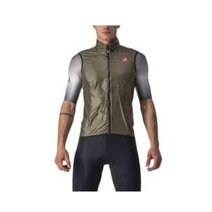 castelli aria windjack mouwloos vest groen