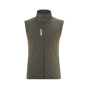 millet fusion xcs khaki sleeveless softshell jacket