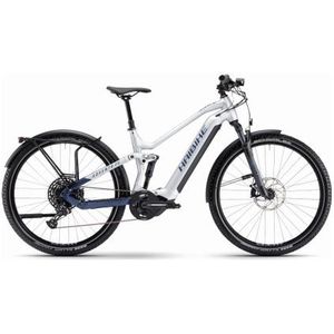 haibike adventr fs 9 elektrische volledig geveerde mtb sram nx sx eagle 12s 720 wh 29  zilver donkerblauw 2023