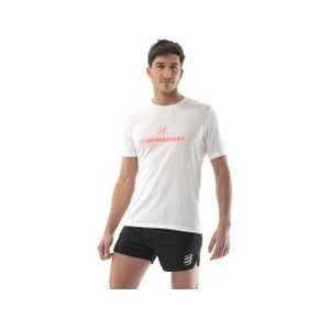 Compressport - Podium - T-shirt - Wit - Korte Mouw