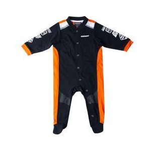 kenny racing baby romper zwart  oranje